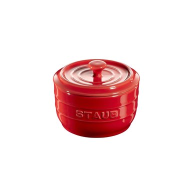 SALERO STAUB ROJO CERAMICA 10 CM