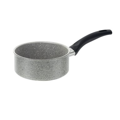 CACEROLA BALLARINI GRANITO PLATEADO OSCURO 16CMS CORTINA