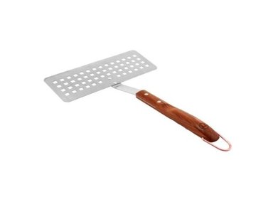 ESPÁTULA OUTSET RANURADA PARA PESCADO PARA PARRILLA 38.1CM INOX/MADERA PALISANDRO