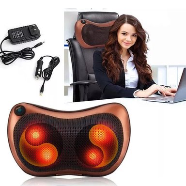 COJIN PERUMASSAGE MASAJE SHIATSU ESFERAS CALOR AUTO OFICINA