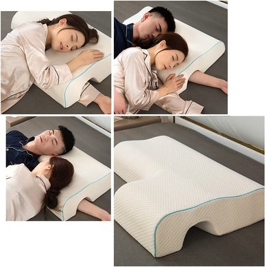 ALMOHADA PERUMASSAGE BLANCO VISCOELASTICA PAREJAS CON FUNDA BAMBOO - 2