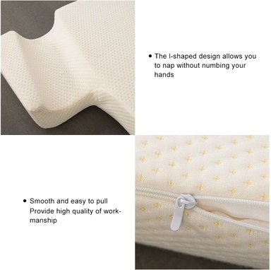 ALMOHADA PERUMASSAGE BLANCO VISCOELASTICA PAREJAS CON FUNDA BAMBOO - 5