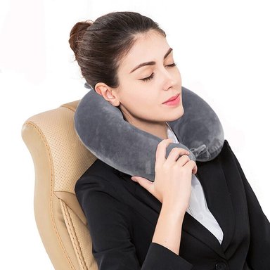 ALMOHADA PERUMASSAGE ORTOPÉDICA CERVICAL CON GEL Y FUNDA, EL HOGAR, OFICINA O VIAJAR 28 X 10 CM - 3