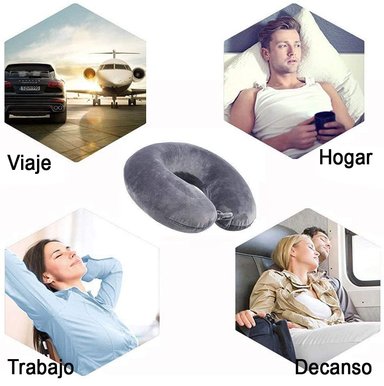 ALMOHADA PERUMASSAGE ORTOPÉDICA CERVICAL CON GEL Y FUNDA, EL HOGAR, OFICINA O VIAJAR 28 X 10 CM - 4