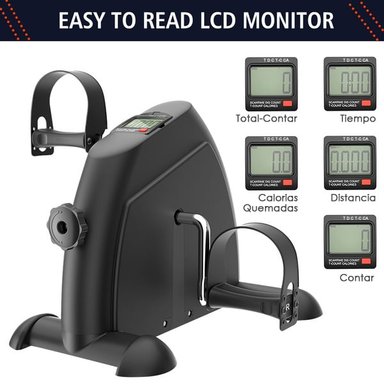 BICICLETA PERUMASSAGE EJERCITADOR DE PIERNAS Y BRAZOS PLEGABLE CON PANTALLA LCD Y RESISTENCIA AJUSTABLE - 4
