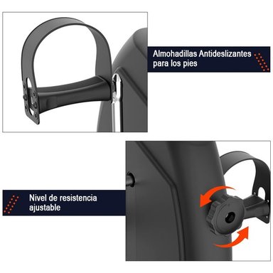 BICICLETA PERUMASSAGE EJERCITADOR DE PIERNAS Y BRAZOS PLEGABLE CON PANTALLA LCD Y RESISTENCIA AJUSTABLE - 6
