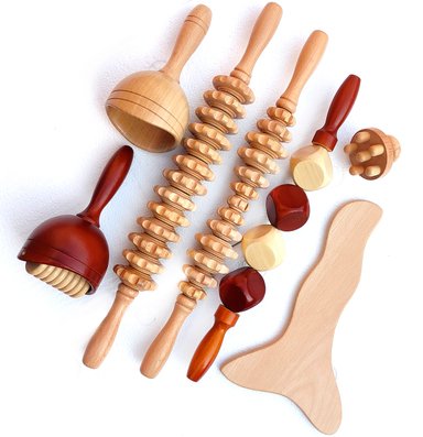 ACCESORIO PERUMASSAGE MADEROTERAPIA CORPORAL KIT DE 7 PIEZAS MASOTERAPIA