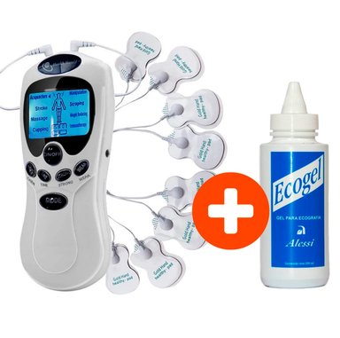 ACCESORIO PERUMASSAGE ELECTROESTIMULADOR DE 8 PARCHES + GEL CONDUCTOR PARA ELECTRODOS