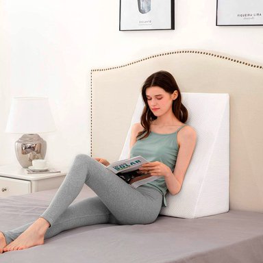 ALMOHADA PERUMASSAGE CUÑA COJÍN ANTIREFLUJO ACIDEZ Y APOYO POSTOPERATORIO 67 X 60 CM - 6