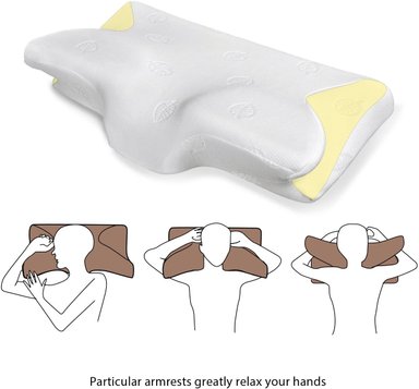 ALMOHADA ORTOPÉDICA VISCOELÁSTICA PARA DORMIR DE LADO, BOCA ABAJO Y ARRIBA CON FUNDA DE FIBRA DE BAMBU - 5