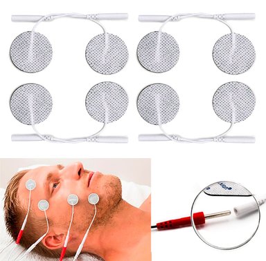 SET DE 8 ELECTRODOS PERUMASSAGE CIRCULARES PARA ROSTRO / FACIAL