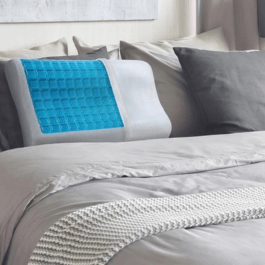 ALMOHADA PERUMASSAGE CON GEL ORTOPÉDICA CERVICAL VISCOELÁSTICA Y FUNDA 55 X 35 CM - 3