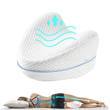 ALMOHADA PERUMASSAGE MODERNO ERGONÓMICA PIERNAS Y RODILLA DORMIR LADO 25 X 16 CM