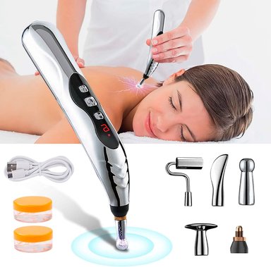 ACCESORIO PERUMASSAGE LAPIZ RECARGABLE DE ACUPUNTURA 5 EN 1 POTENTE