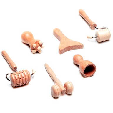 ACCESORIO PERUMASSAGE MADEROTERAPIA FACIAL KIT DE 6 PIEZAS