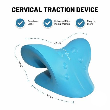 ALMOHADA PERUMASSAGE CELESTE DE TRACCIÓN CERVICAL ESTIRAR CUELLO - 2