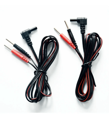 ACCESORIO PERUMASSAGE PAR DE CABLES DE REPUESTO TIPO AGUJA PARA TENS ELECTROTERAPIA ORIGINAL