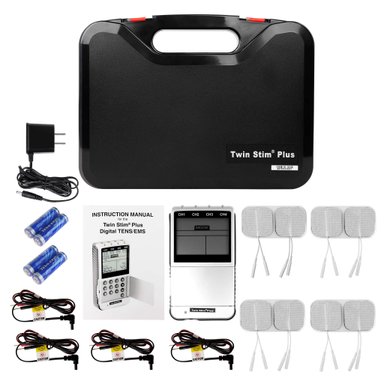 MASAJEADOR PERUMASSAGE PIES ELECTROESTIMULADOR TWIN STIM PLUS TENS/EMS DIGITAL 4 CANALES 8 PARCHES - 2