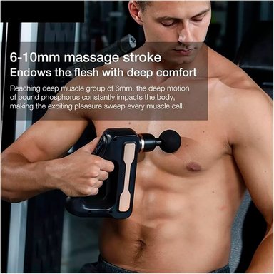 PISTOLA PERUMASSAGE MASAJE PROFESIONAL TRIANGULAR 8 CABEZALES 32 NIVELES - 2