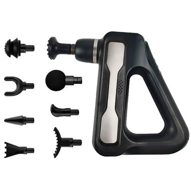 PISTOLA PERUMASSAGE MASAJE PROFESIONAL TRIANGULAR 8 CABEZALES 32 NIVELES - 4