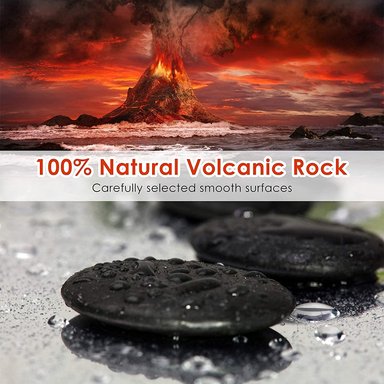 PIEDRAS VOLCANICAS PARA MASAJE 20 UNID + MALETIN CON CALENTADOR - 6