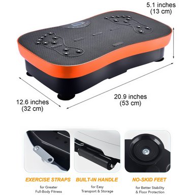 PLATAFORMA VIBRATORIA PERUMASSAGE 99 VELOCIDADES BLUETOOTH IMANES BANDAS - 3