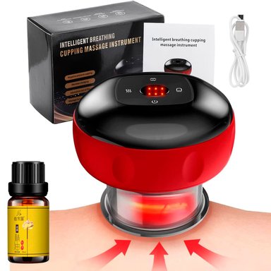 MASAJEADOR PERUMASSAGE VENTOSA ELÉCTRICA 4 EN 1 INTELIGENTE TERAPIA LUZ ROJA