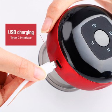 MASAJEADOR PERUMASSAGE VENTOSA ELÉCTRICA 4 EN 1 INTELIGENTE TERAPIA LUZ ROJA - 5