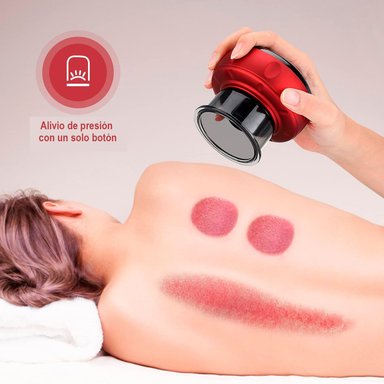 MASAJEADOR PERUMASSAGE VENTOSA ELÉCTRICA 4 EN 1 INTELIGENTE TERAPIA LUZ ROJA - 6
