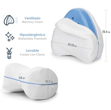 ALMOHADA ORTOPEDICA CON GEL MÁS ALMOHADA PARA RODILLAS - COMBO - 2