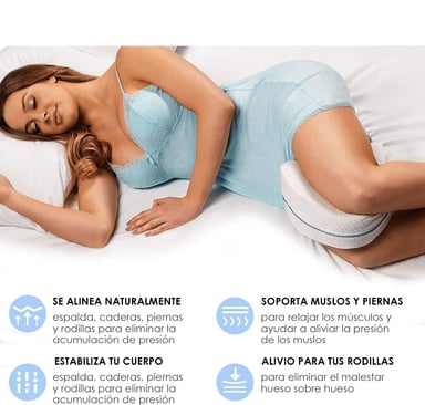 ALMOHADA ORTOPEDICA CON GEL MÁS ALMOHADA PARA RODILLAS - COMBO - 4
