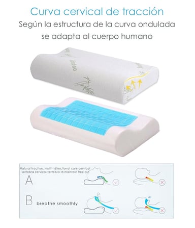 ALMOHADA ORTOPEDICA CON GEL MÁS ALMOHADA PARA RODILLAS - COMBO - 5