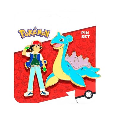 PIN SET BIOWORLD POKEMON ASH AND LAPRAS ENAMEL - 2