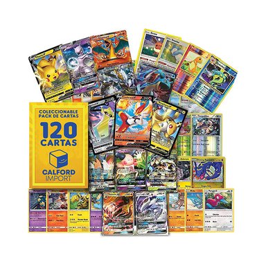 CARTAS POKÉMON LOTE 120 AL AZAR TCG - 1