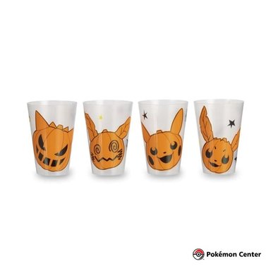 VASO THE POKÉMON COMPANY POKEMON CENTER HALLOWEEN SET DE 4