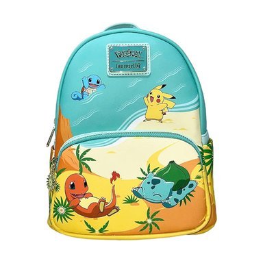 MOCHILA LOUNGEFLY MULTICOLOR POKEMON BEACH KANTO