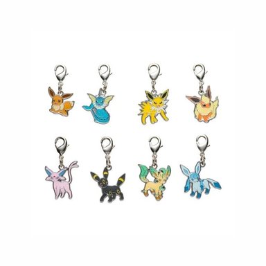 POKEMON CENTER LLAVERO METAL ORIGINAL SET EEVE