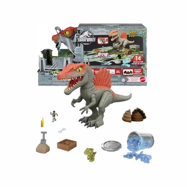 JURASSIC WORLD CRUSHIVORES MATTEL CAGE CRASHER SPINOSAURUS - 1