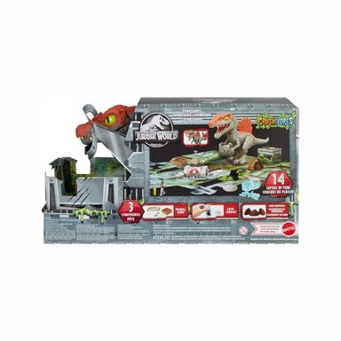 JURASSIC WORLD CRUSHIVORES MATTEL CAGE CRASHER SPINOSAURUS - 3