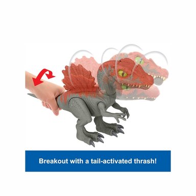 JURASSIC WORLD CRUSHIVORES MATTEL CAGE CRASHER SPINOSAURUS - 4
