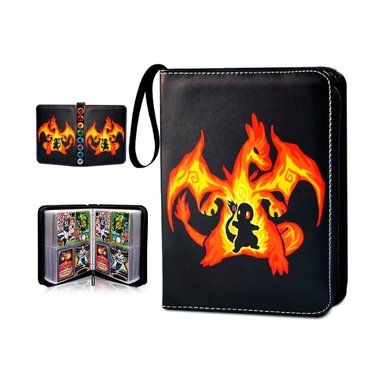 Folder 4 Pocket 400 Cartas Charmander Kanto Ash - 1