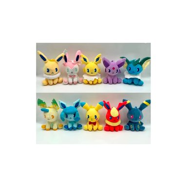 POKEMON PELUCHE LLAVEROS SET EEVEE EVOLUCIONES 10 CM - 4