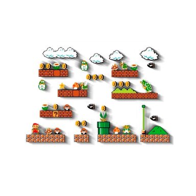 MARIO BROSS IMANTADOS REFRIGERADOR SET COMPLETO