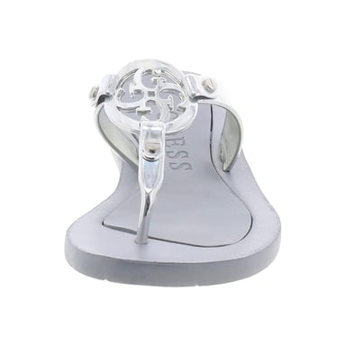 SANDALIA GUESS PARA DAMA SILVER TYANA FLAT TALLA 6 - 4