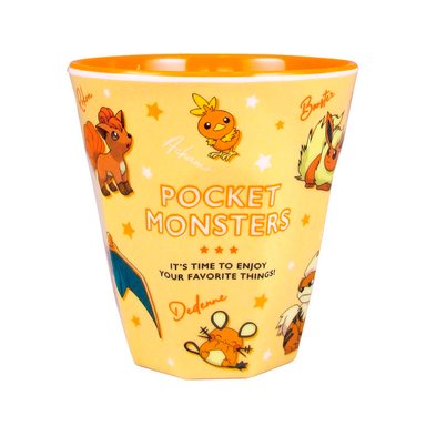 POKEMON VASO MELAMINE TS FACTORY NARANJA JAPON