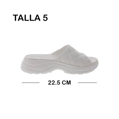 SANDALIA GUESS FENIXY WHITE PARA DAMA TALLA 5 - 2