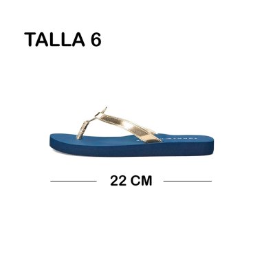 SANDALIA TOMMY HILFIGER CRELINA GOLD 788 DAMA TALLA 6 - 2