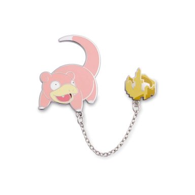 POKEMON CENTER SLOWPOKE CON ROCA DEL REY PIN