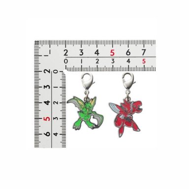 POKEMON CENTER SCYTHER SCIZOR LLAVERO METAL JAPON - 2