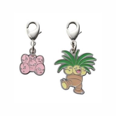 POKEMON CENTER EXEGGCUTE EXEGGUTOR LLAVERO METAL JAPON
